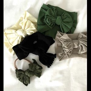 Baby Bling Bow Bundle / Neutrals / Fab-Bow-Lous in Ivory, Mushroom, and Hunter